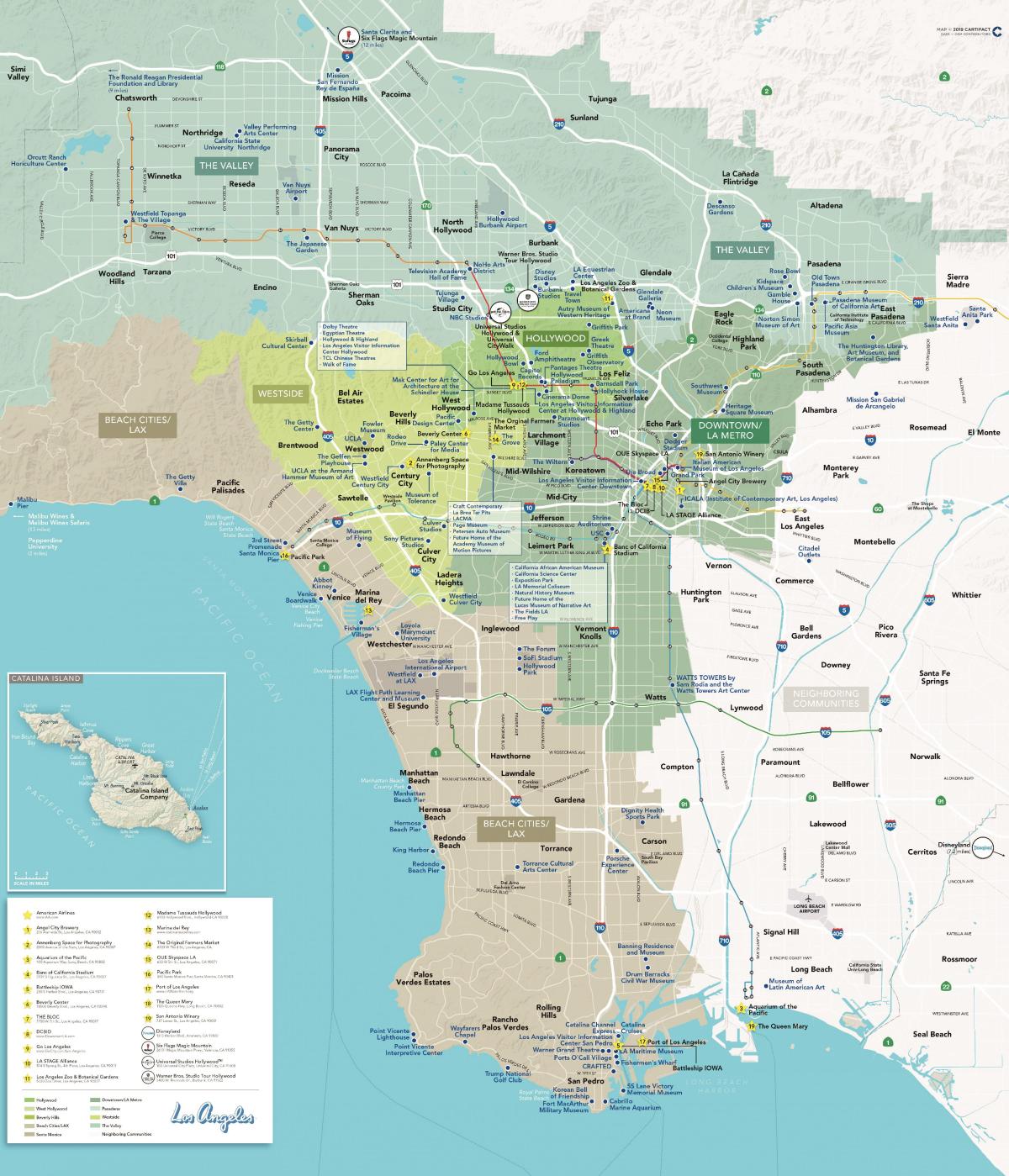 carte de LA région