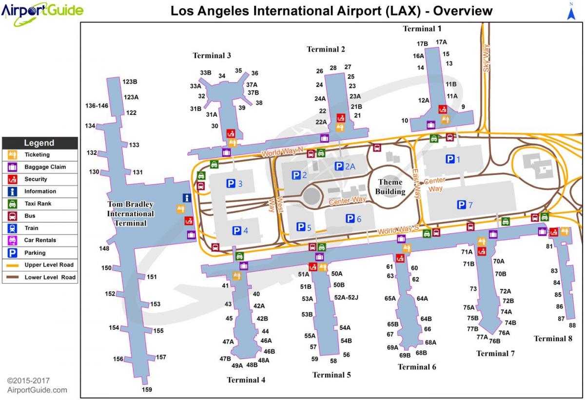 Lax International Terminal Carte 