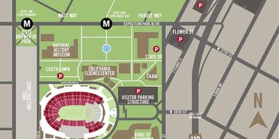 LA coliseum parking carte