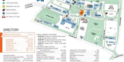 À l'ouest de Los Angeles college carte