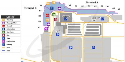 Bur carte de l'aéroport