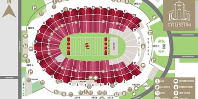 Los Angeles coliseum carte