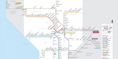 Los Angeles metro rail carte