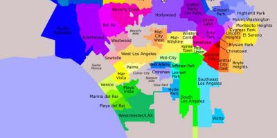 Los Angeles districts carte