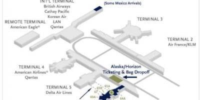 Carte de lax carte alaska airlines