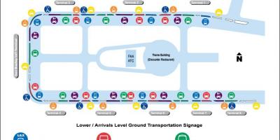 De l'aéroport Lax de location de voiture de carte