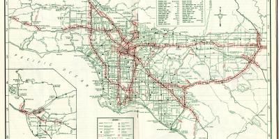 La carte de Los Angeles carte 1940