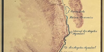 La carte de Los Angeles de l'aqueduc