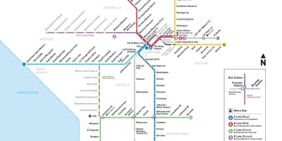 Los Angeles metro avenir carte