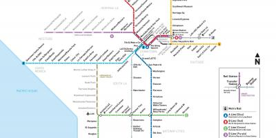 Los Angeles metro avenir carte