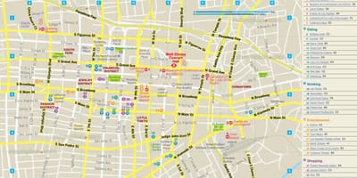 La carte du restaurant la carte de Los Angeles